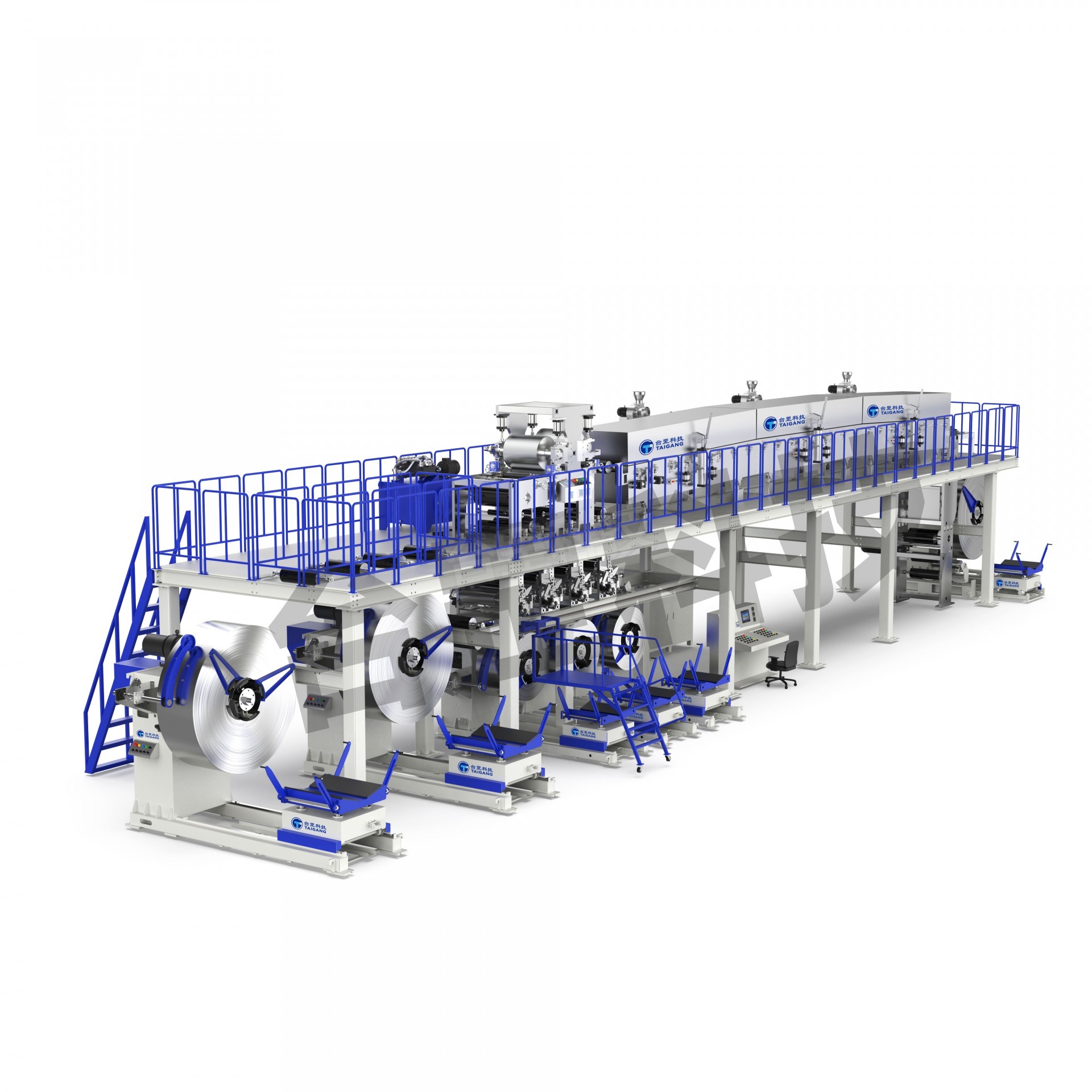 非晶鐵芯硅鋼帶材涂布機(jī)光柱膜鍍鋁膜金屬箔材濕法涂布復(fù)合機(jī)